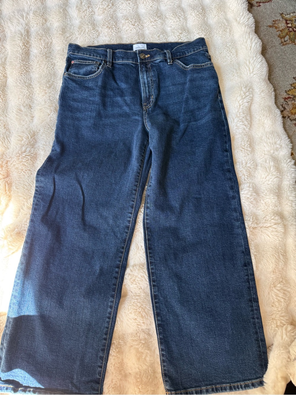 Hudson Rosalie High Rise Wide Leg Jean size 31 dark wash